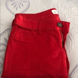 Red jeans